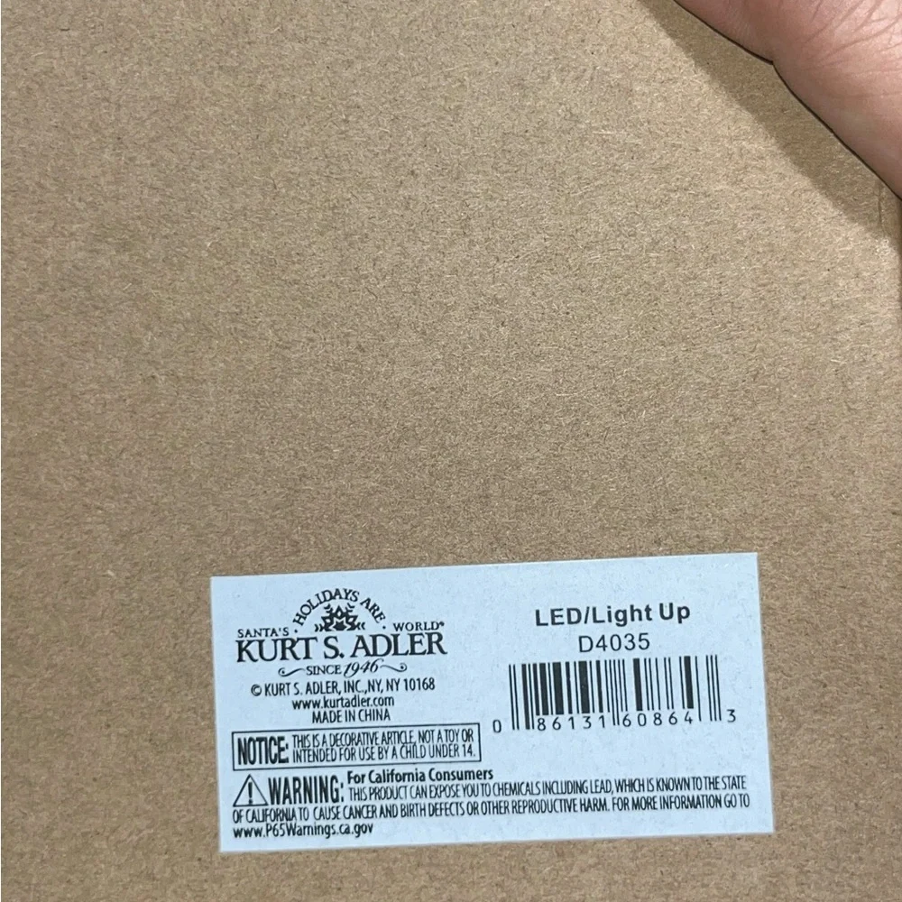 Battery Operated LED Christmas Tree Advent Calendar 13.5 Inch D4035 Kurt S Adler - Picture 10 of 12